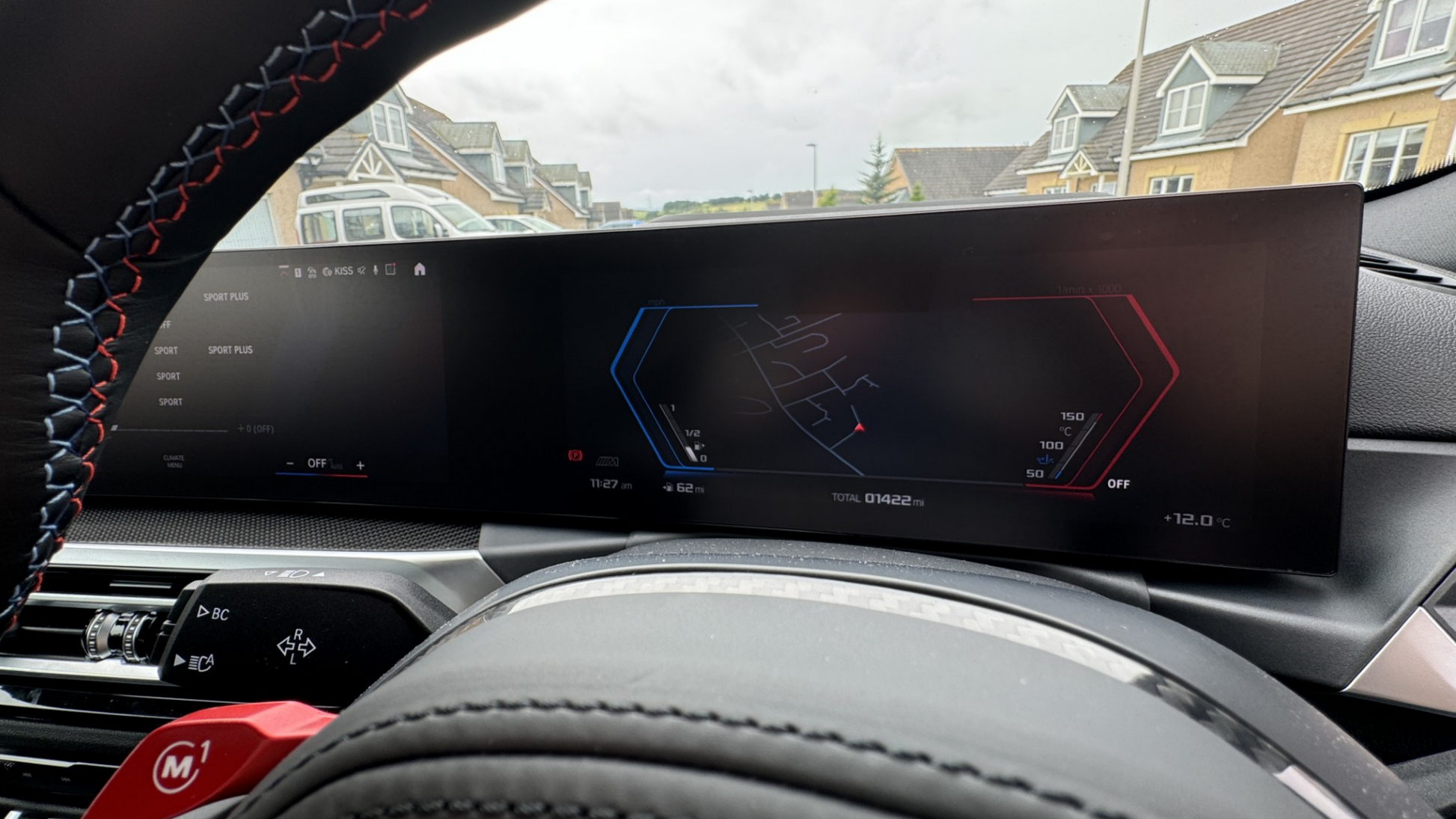 BMW iDrive 8 and iDrive 9 Instrument Cluster Navigation Screen Protection Film Kit finished in Matte.
