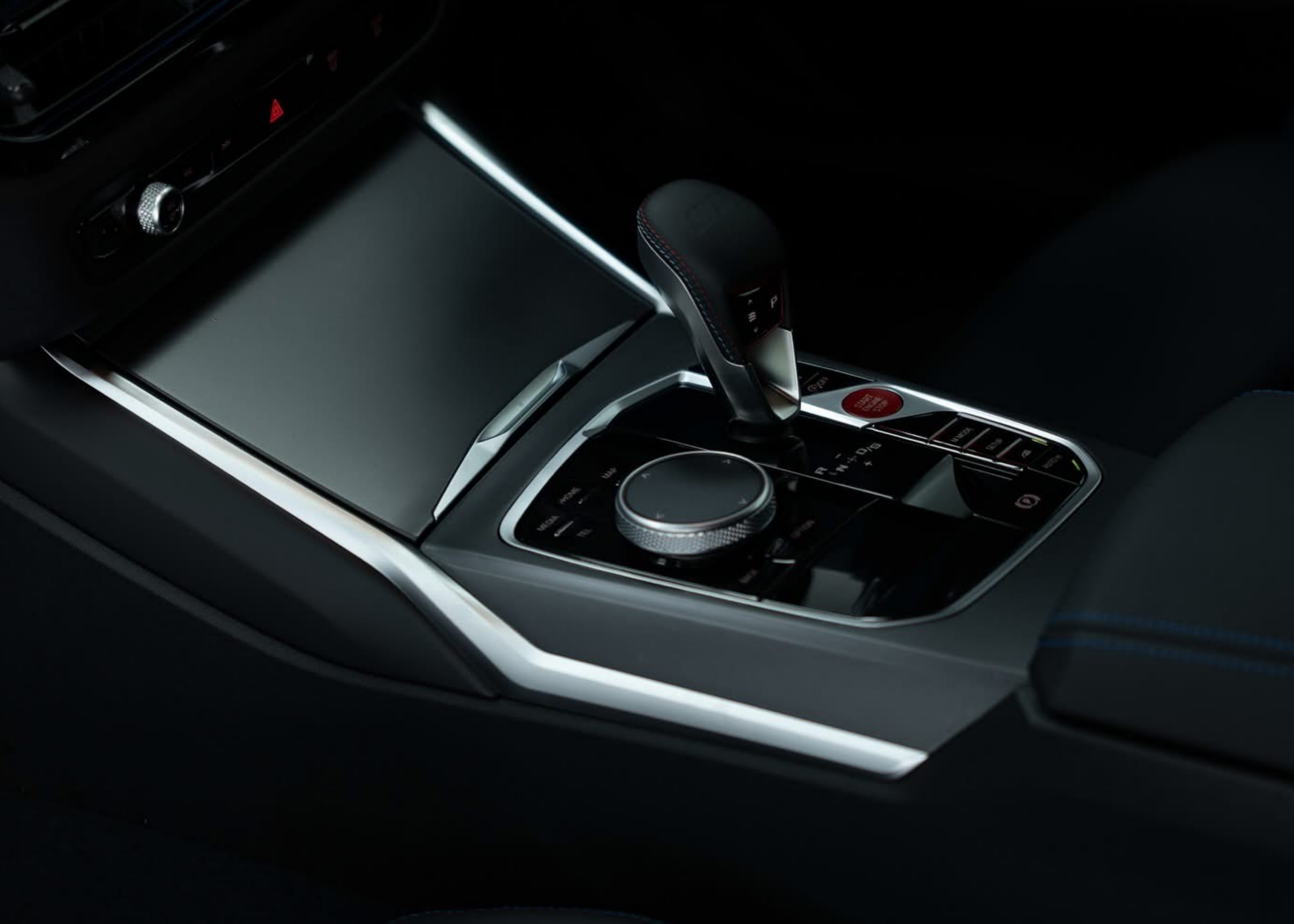BMW interior Paint Protection Film (PPF) Kit installed to the interior center console of the vehicle, protecting the delicate surfaces from damage. Market leaders in PPF kits, easy fitment, self healing PPF, 10 year warranty, worldwide shipping.