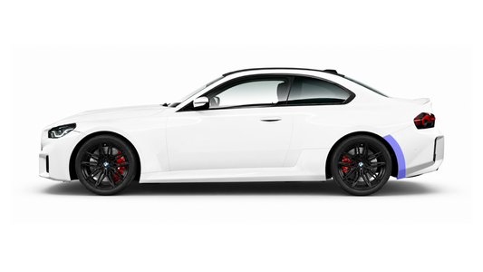 BMW M2 G87 Rear Wheel Bumper Arch Paint Protection Kit.