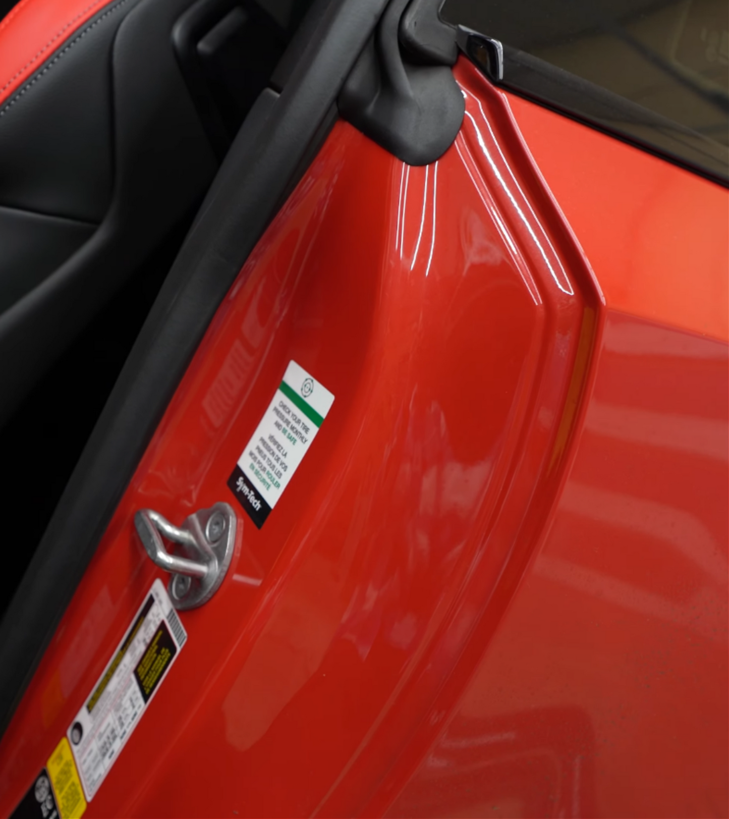 BMW M2 G87 fitted with PPF Door Shut protection kit. 