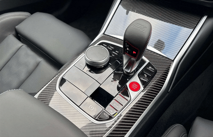 BMW M2 G87, M3 G80 G81, M4 G82 G83 carbon fiber interior trim center console pre cut self healing PPF kit protection coverage.