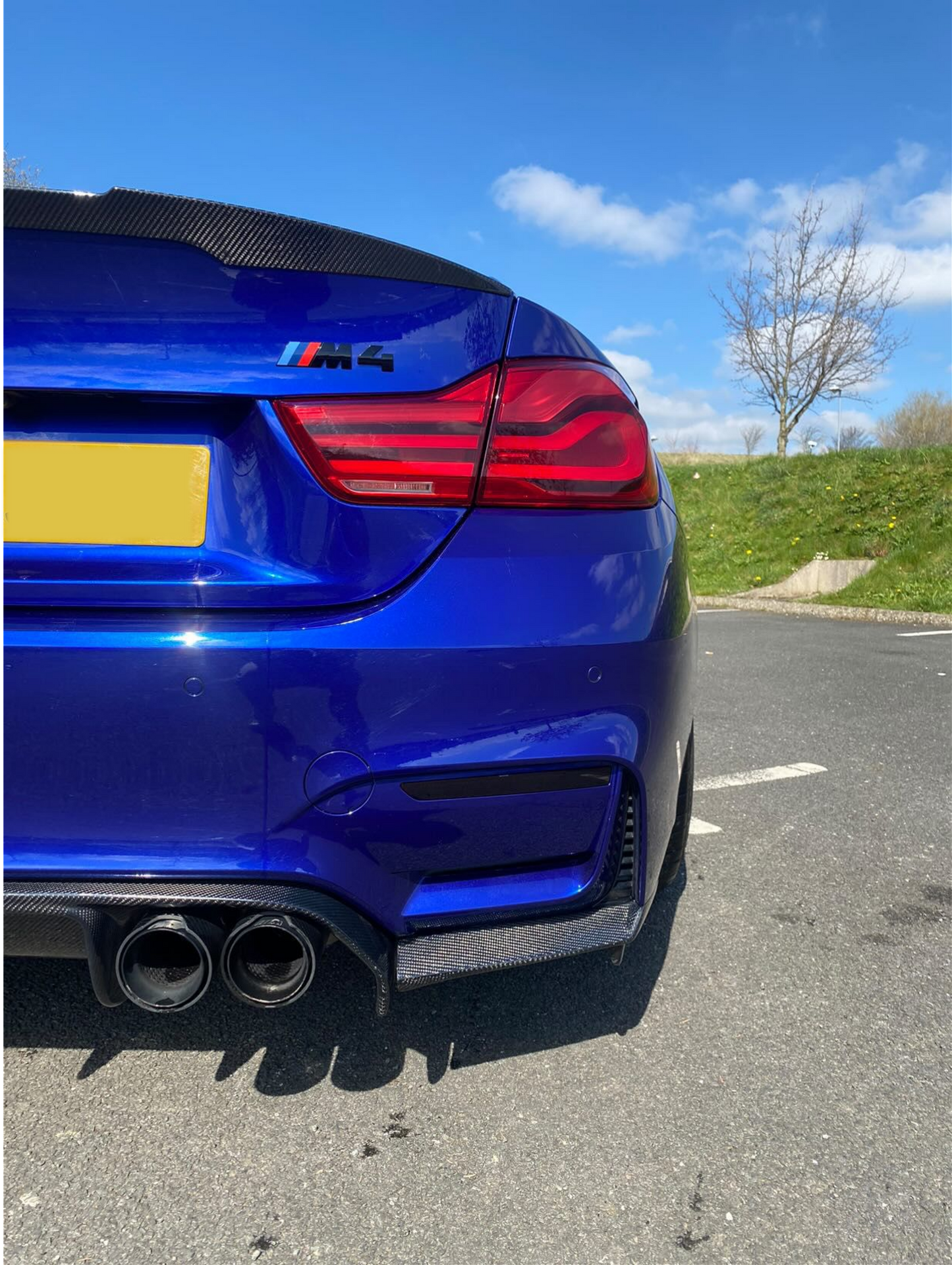 BMW M3 F80 & M4 F82 rear reflector delete kit.