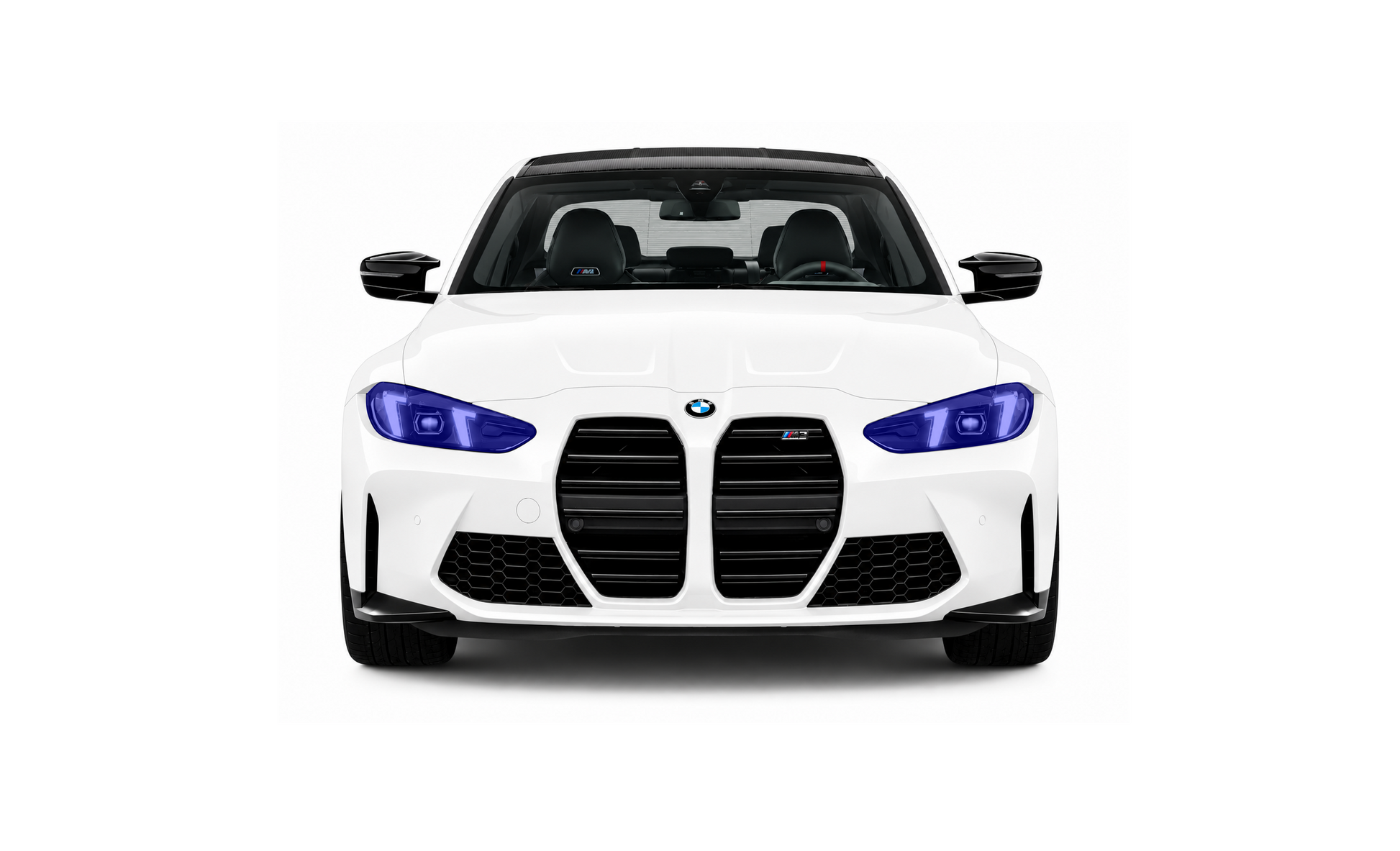 BMW M3 Front Headlights Paint Protection Film Kit G80 G81.