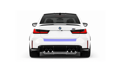 BMW M3 Saloon G80 Rear Bumper Lip Edge Paint Protection Film Kit.