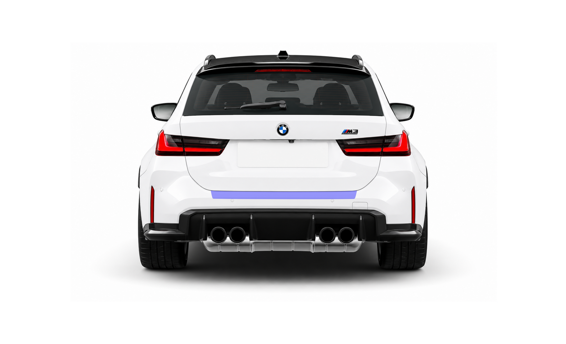 BMW M3 Touring G81 Rear Bumper Lip Edge Paint Protection Film Kit.