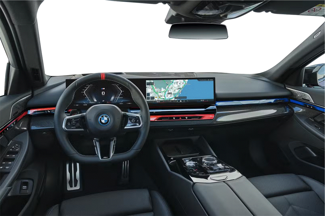 BMW 5 Series G60 G61, and M5 G90 G99 interior dashboard PPF wrap protector stopping scratches and swirls occurring on the piano black or carbon fiber trim.