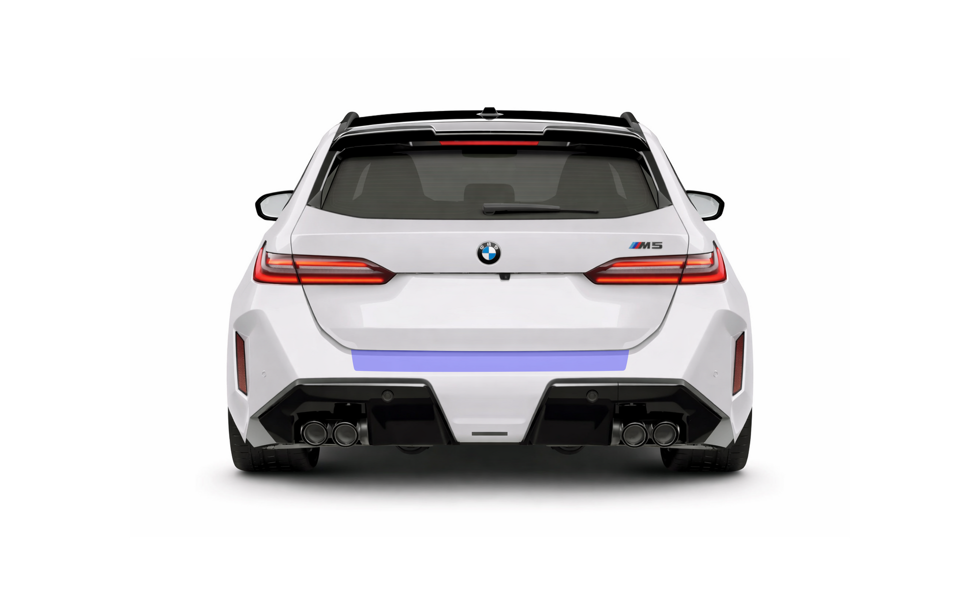 BMW 5 Series touring, including M5 touring G99 boot trunk bumper lip edge PPF protector, preventing damage from dogs, and shopping.