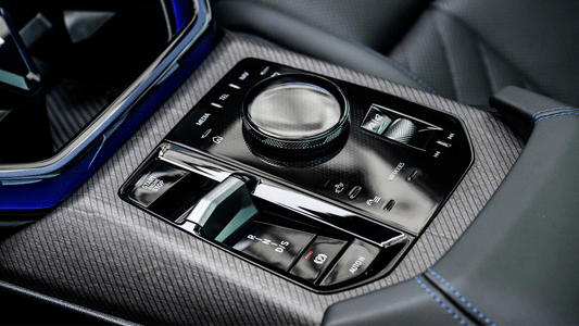 BMW X3 G45 interior gloss piano black centre console PPF kit.