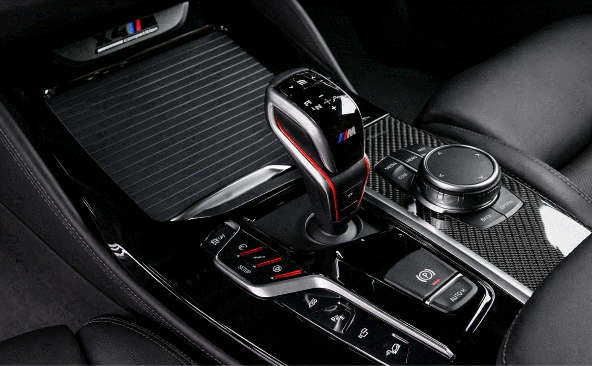 BMW X3, X4, X3M, & X4M pre LCI center console interior PPF kit pre cut coverage area.