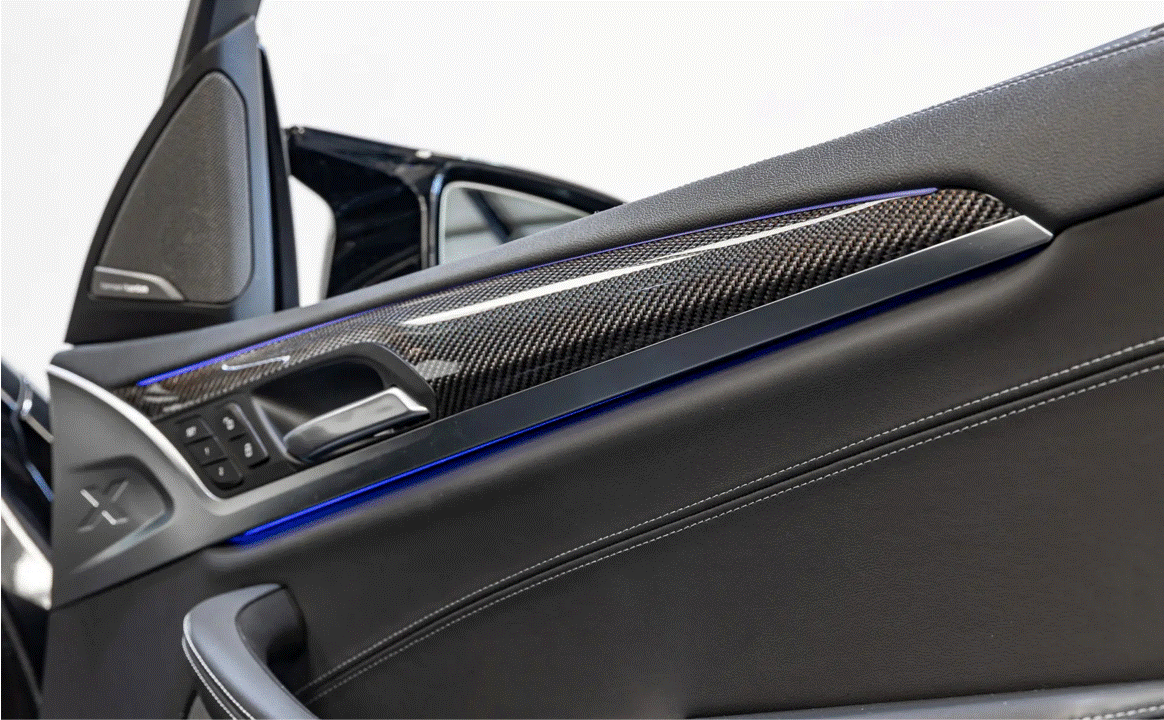 BMW X3, X4, X3M, & X4M pre LCI door card trim PPF kit pre cut coverage area.