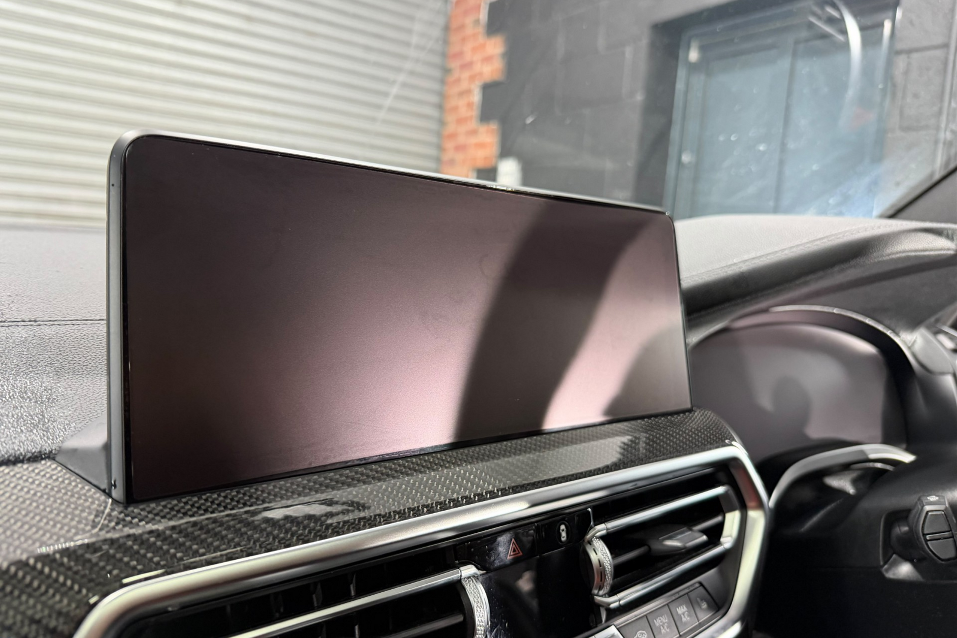 BMW X3 G01, X3M F97, X4 G02 & X4M F96 navigation media screen protector finished in anti-glare & anti-fingerprint satin matte PPF.
