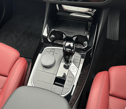 BMW X3, X4, X3M, & X4M piano black interior trim center console pre cut self healing PPF kit protection coverage.