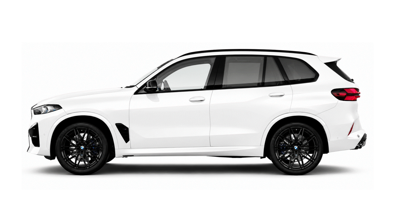BMW X5 G05, X5M F97 exterior gloss black piano black plastic trim PPF kit, covering B pillar, C pillars, and spoiler trim.