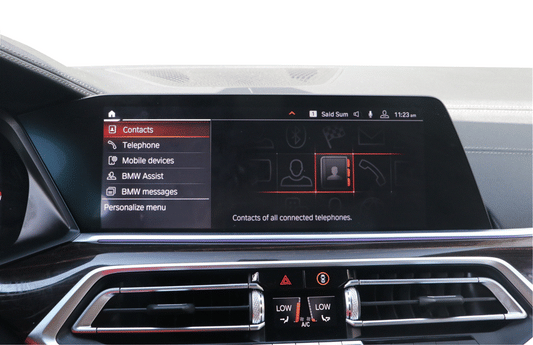 BMW X5, X5M, X6, X6M G Series iDrive 7 Navigation Screen Protection Film Kit G05 G18 F95 G06 F96 models. 