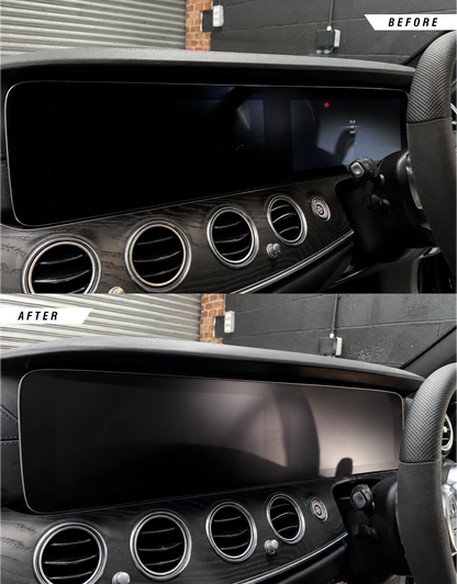 Mercedes MBUX Kombiinstrument / Navigationsbildschirm Schutzfolien-Kit (E-Klasse | W213)