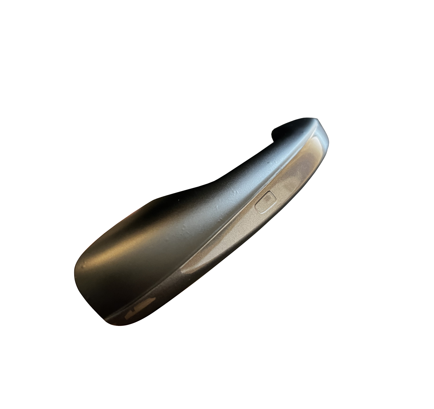 Mercedes-Benz dechromed door handle vinyl overlay installed, finihsed in matte black.