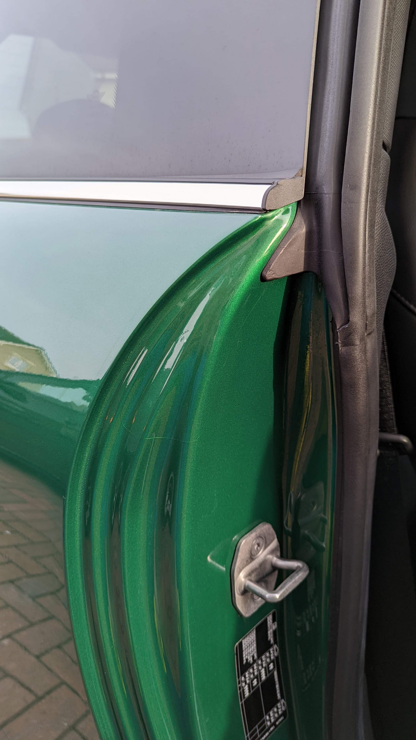 MINI Cooper Door Edge Paint Protection Film Kit in Gloss Transparent suitable for F56 F57 F66 F67 J01 models. 