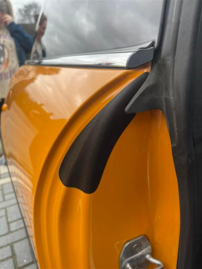 Textured Black MINI Cooper Door Sill Paint Protection Film Kit.