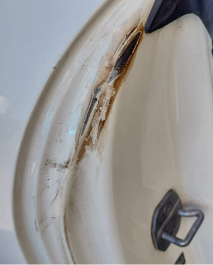 MINI Cooper 3 door, door shut damage.