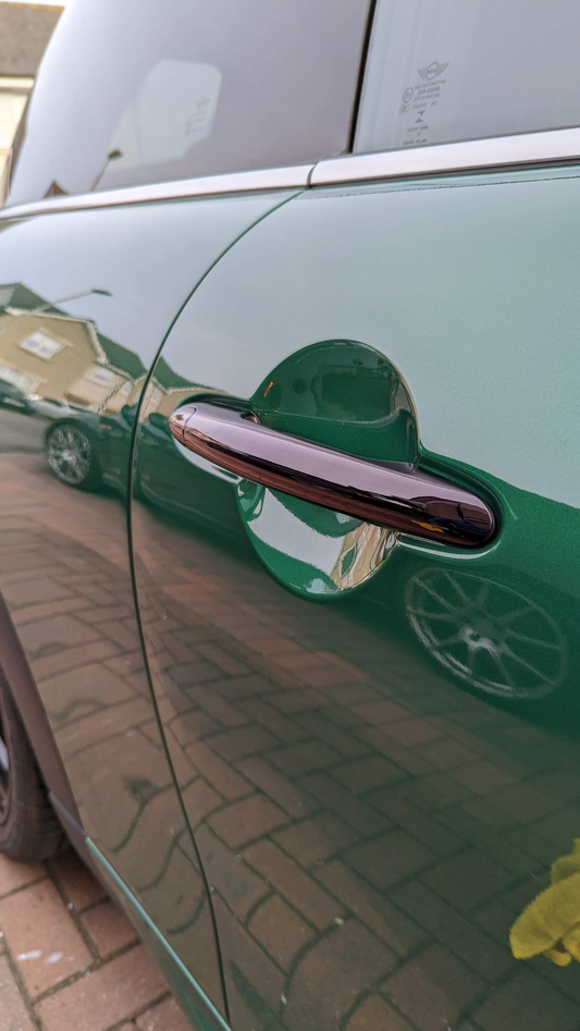 MINI Cooper Door Handle Cup Paint Protection Film Kit for F55 F56 F57 F65 F66 F67 J01 models.