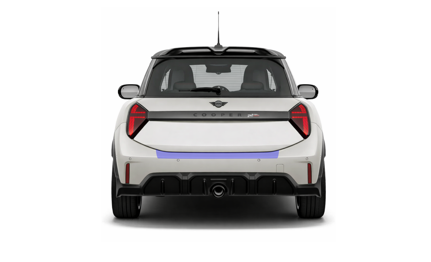 MINI Cooper Rear Bumper Lip Edge Paint Protection Film Kit for F65 F66 F67 J01 models,  including JCW.