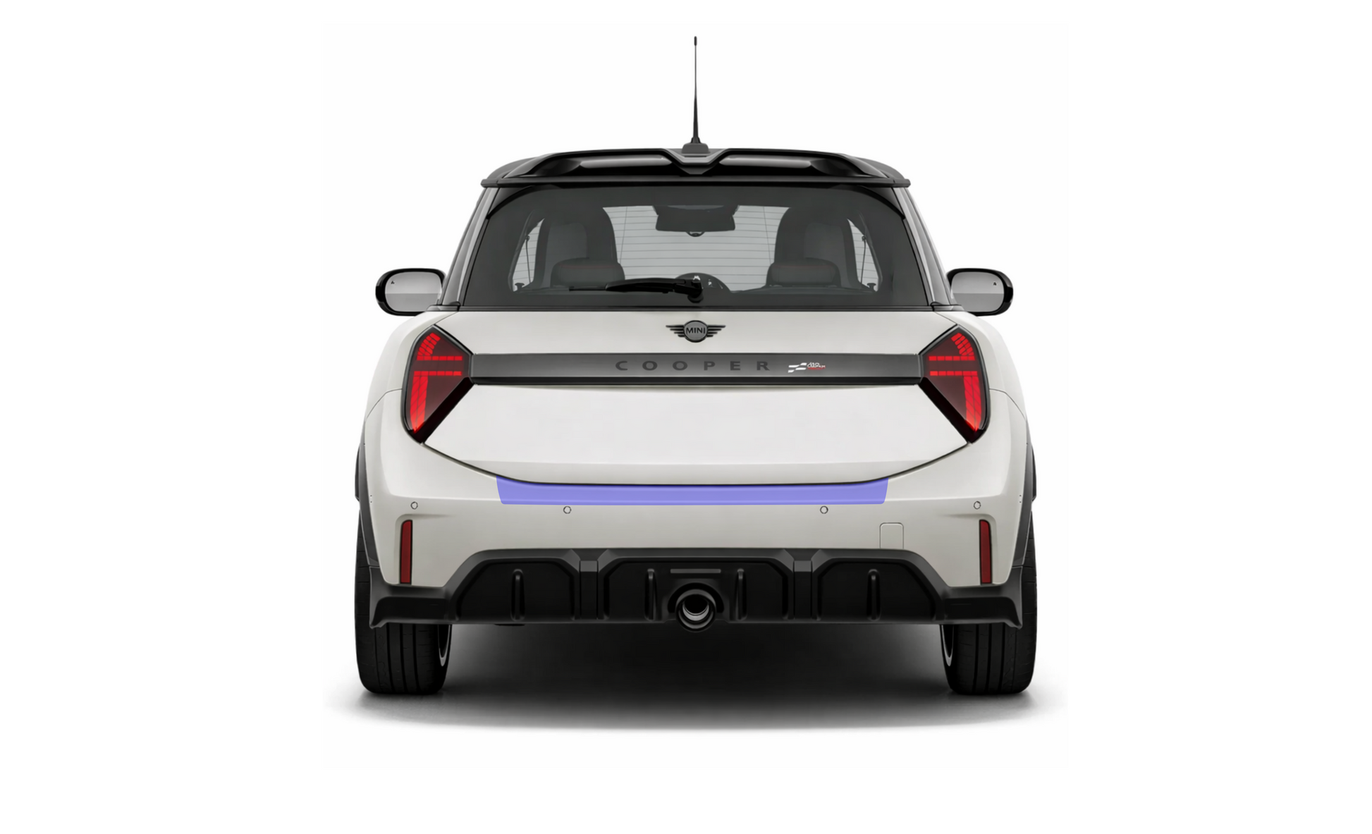 MINI Cooper Rear Bumper Lip Edge Paint Protection Film Kit for F65 F66 F67 J01 models,  including JCW.