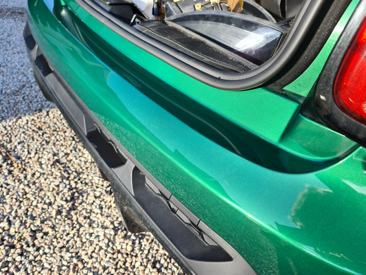 MINI Cooper Rear Bumper Lip Edge Paint Protection Film Kit for F55 F56 F57 models.