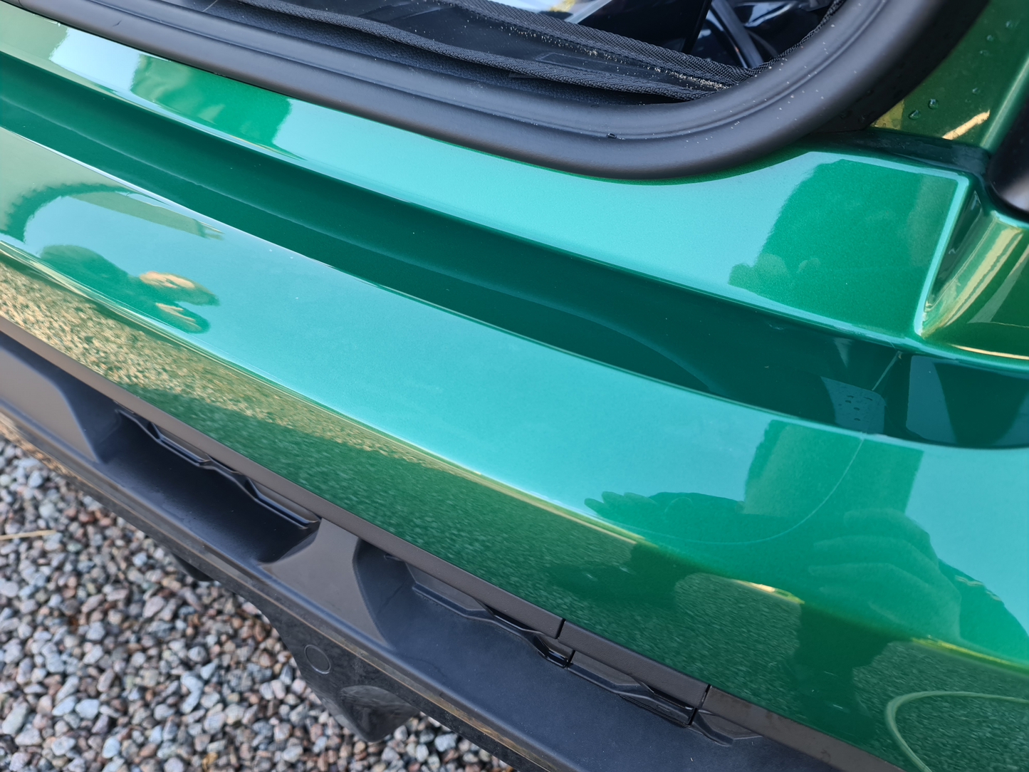 MINI Cooper Rear Bumper Lip Edge Anti Scratch PPF Paint Protection Film Kit.