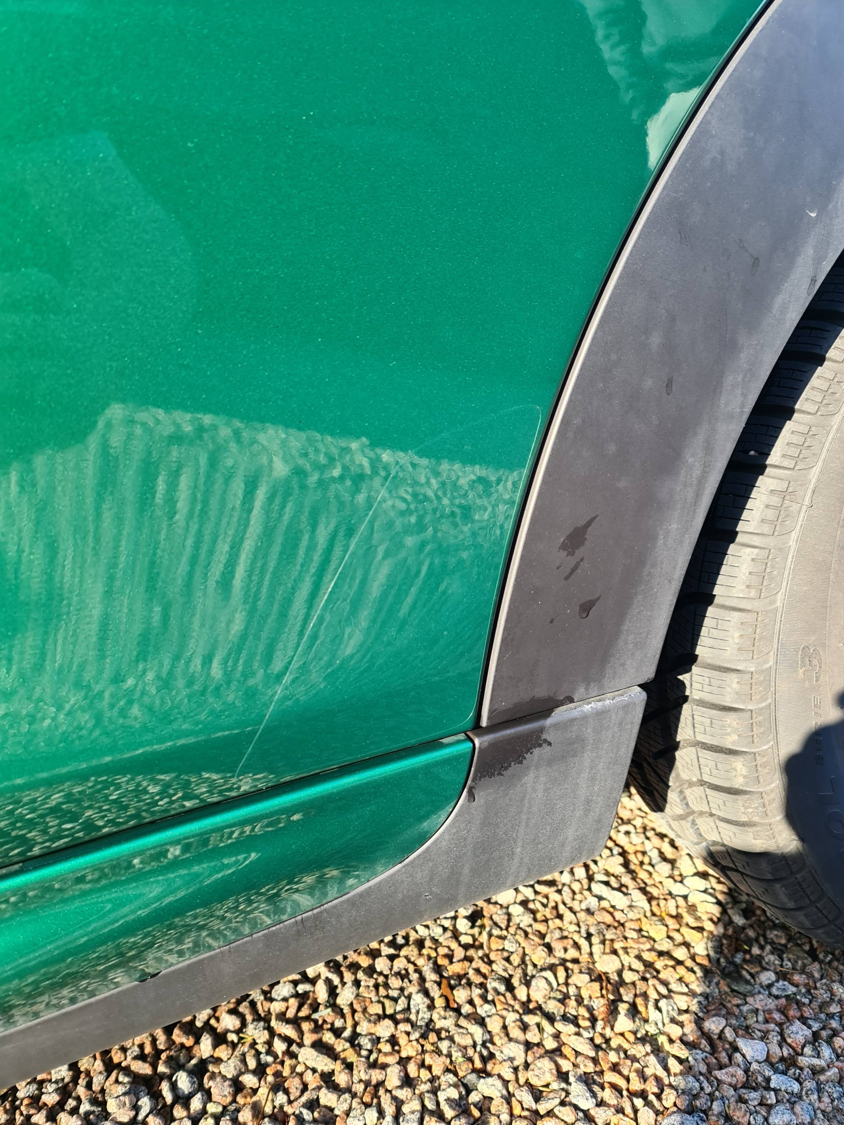 MINI Cooper Rear Quarter anti road rash Paint Protection Kit.