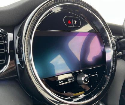 Mini navigation screen 8.8inch LCI2 outline showing PPF coverage area. 