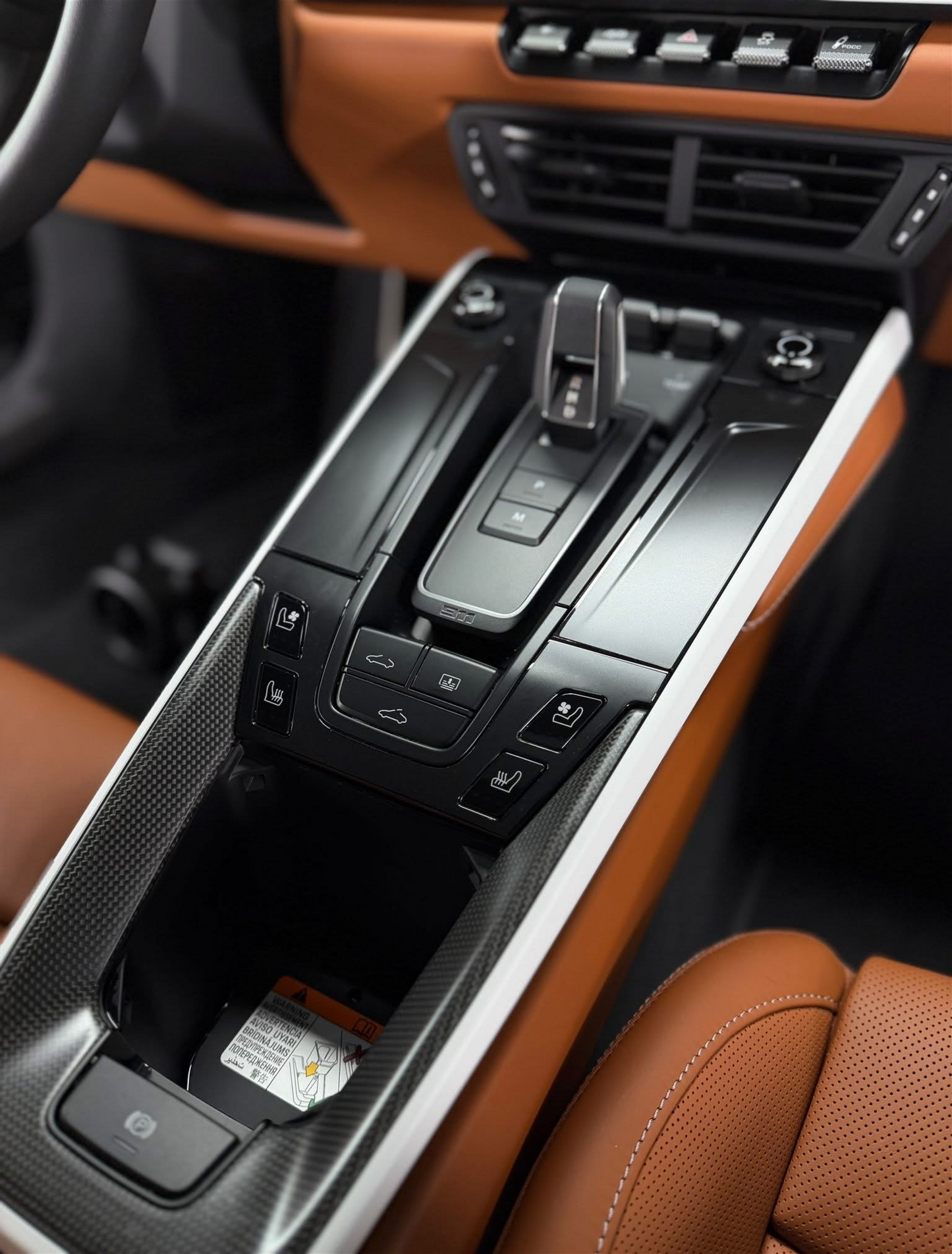 Porsche 911 992.1 & 992.2 matte interior centre console PPF kit.