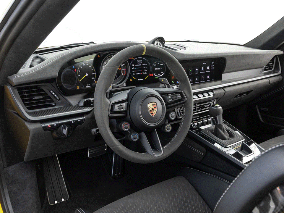 Porsche 911 992.1 & 992.2 dashboard trim interior PPF kit coverage.