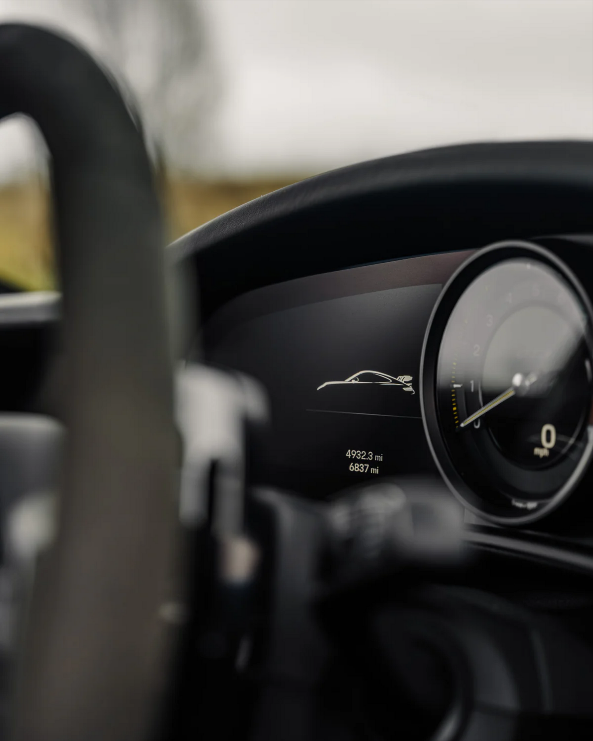 Porsche 911 992 speedometer display screen protector.