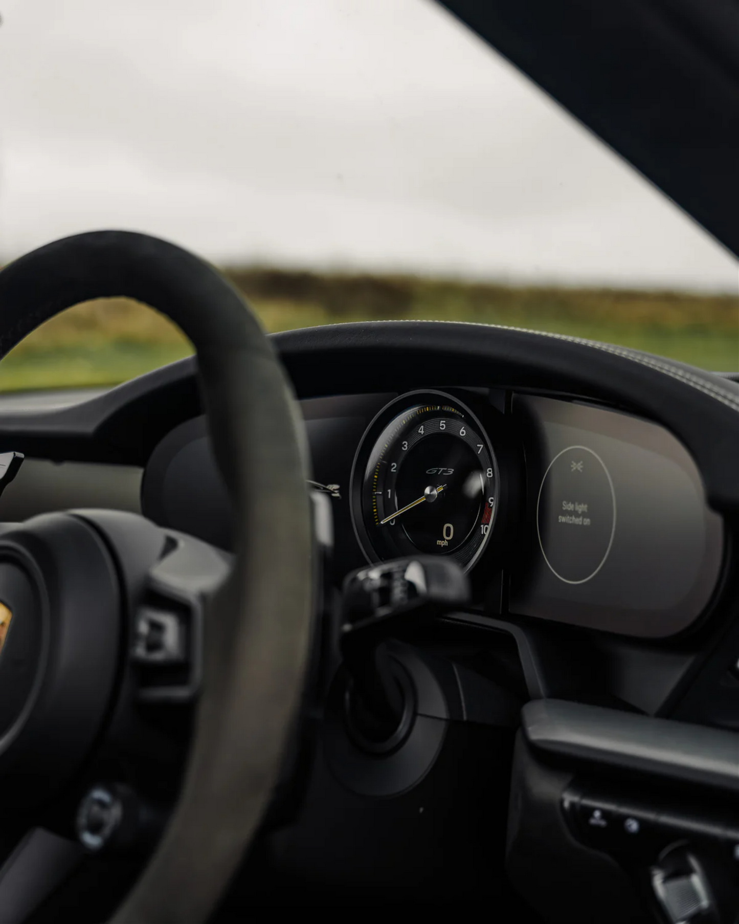 Porsche 911 992 speedometer screen protector matte anti glare.