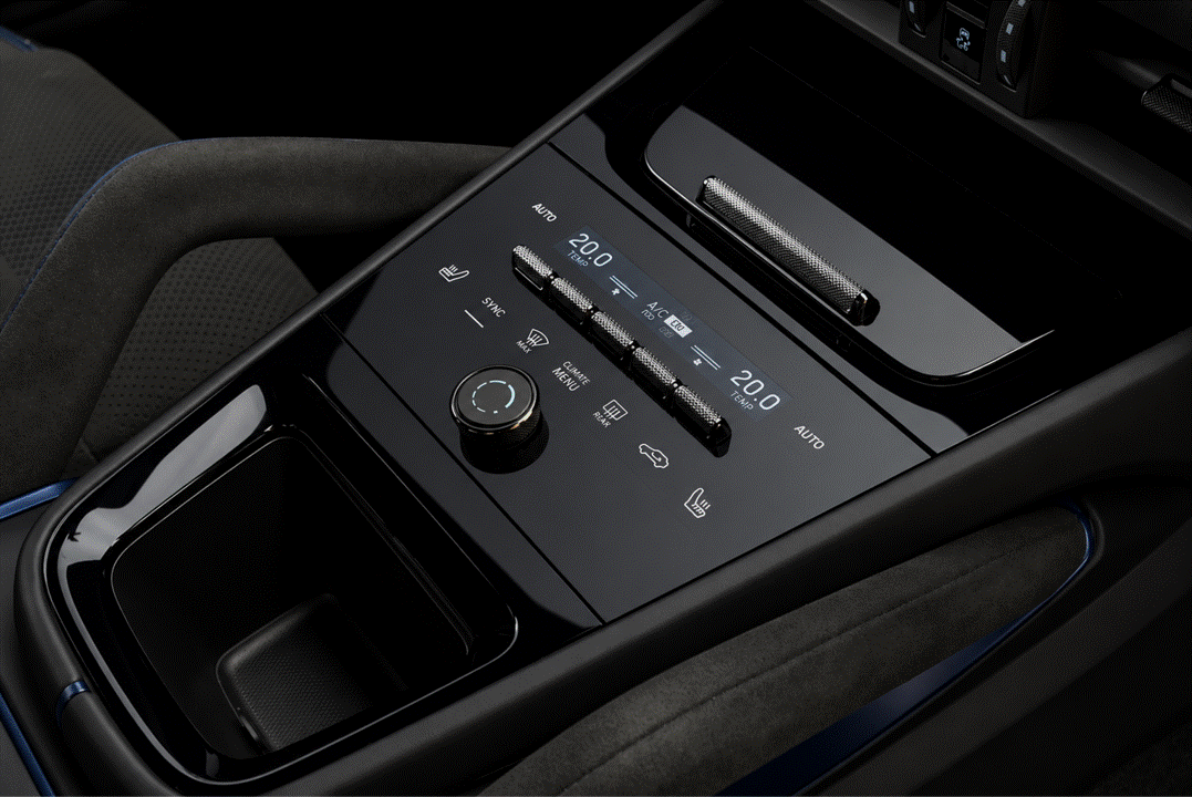 Porsche Cayenne 2024+ GEN 3 9Y0 Piano Black Centre Console Paint Protection Film Kit.