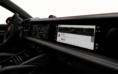 Porsche Cayenne 2024+ GEN 3 9Y0 Dual Navigation Infotainment Screen Protection Film Kit.