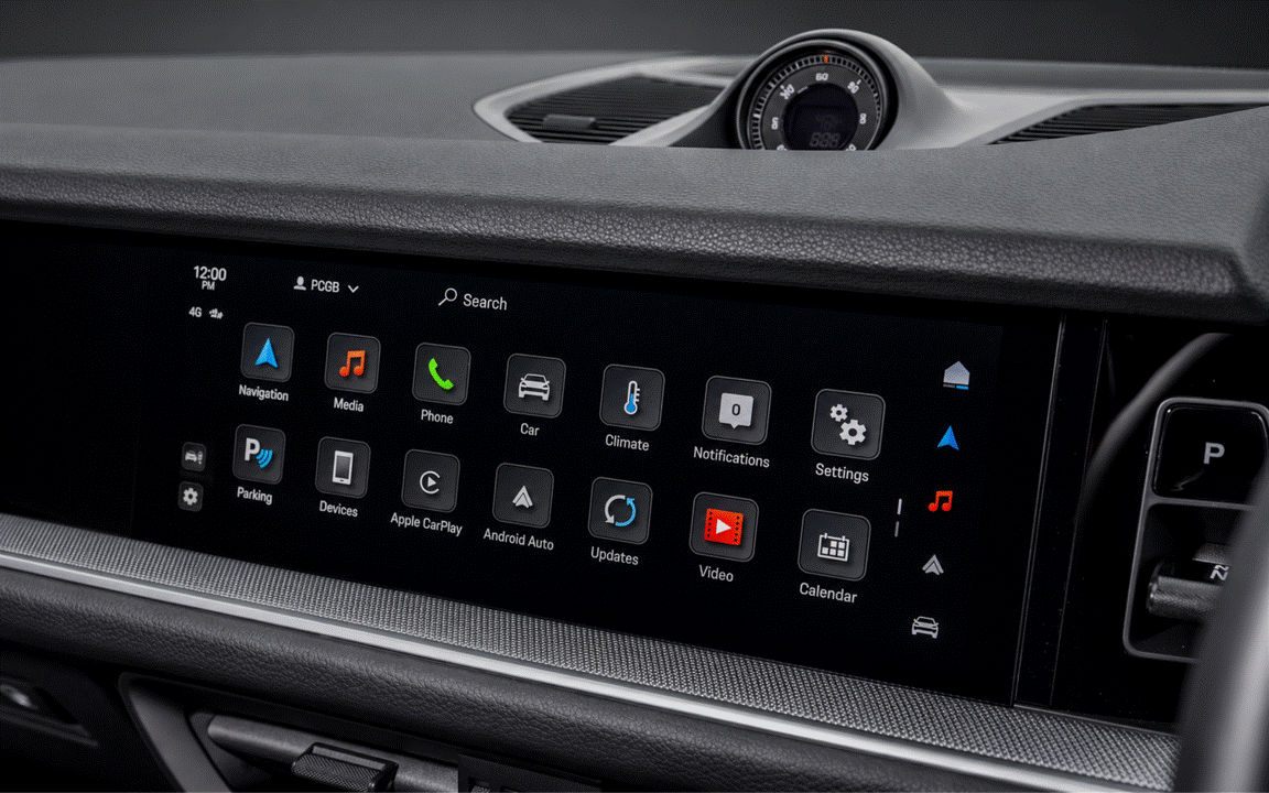 Porsche Cayenne 2024+ GEN 3 9Y0 Navigation Infotainment Screen Protection Film Kit.