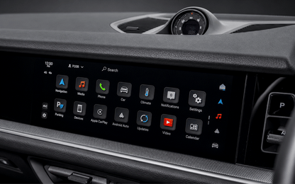 Porsche Cayenne 2024+ GEN 3 9Y0 Navigation Infotainment Screen Protection Film Kit.