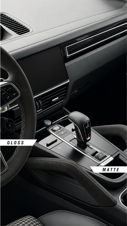 Porsche Cayenne GEN 3 9Y0 2018-2024 Centre Console Paint Protection Film Kit in Gloss and Matte. 