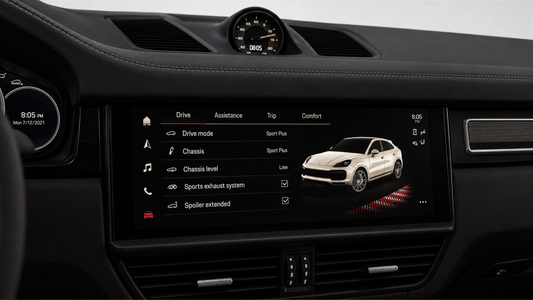 Porsche Cayenne GEN 3 9Y0 2018-2024 Navigation Infotainment Screen Protection Film Kit.