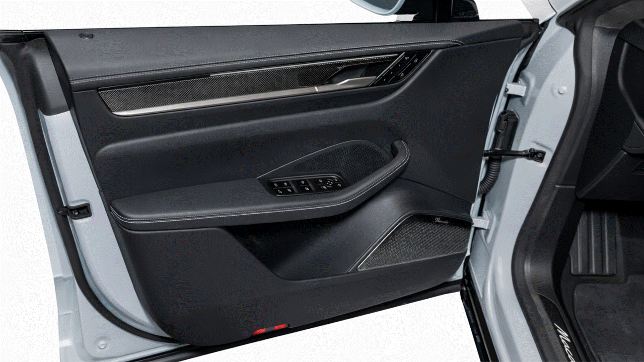 Porsche Macan GEN 2 Electric Gloss Black Door Card Handle Surround Paint Protection Film Kit. 