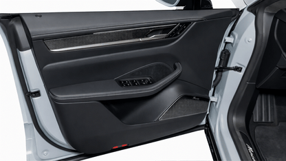 Porsche Macan GEN 2 Electric Gloss Black Door Card Handle Surround Paint Protection Film Kit. 