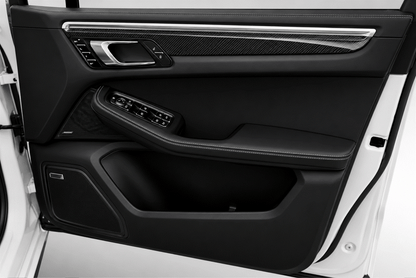 Porsche Macan GEN 1 Gloss Carbon Fibre Door Handle Surround Trim Paint Protection Film Kit Coverage Area. 