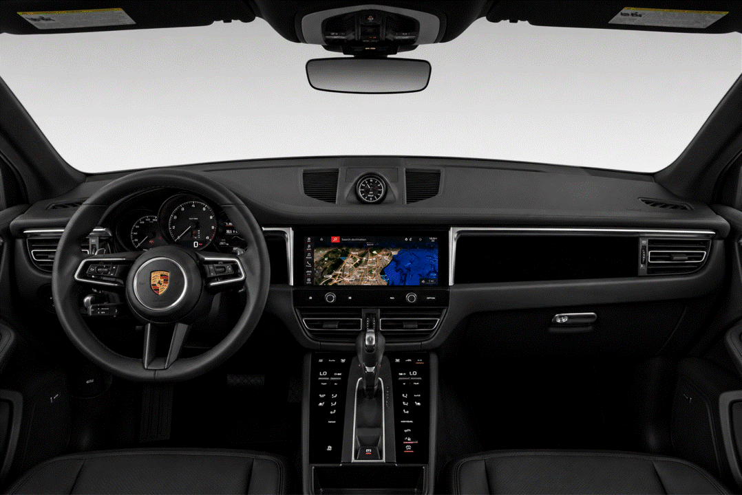 Porsche Macan GEN 1 Dashboard Paint Protection Film Kit Coverage Area. 