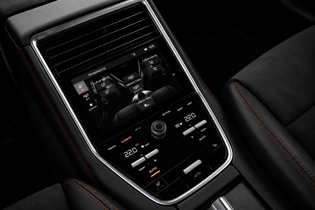 Porsche Panamera GEN 2 971 Rear Climate Control Screen Protection Film Kit. 