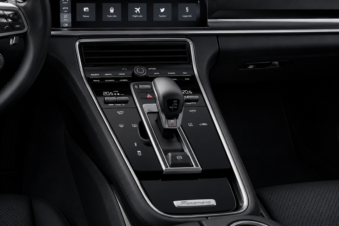 Porsche Panamera GEN 2 971 Interior Piano Black Centre Console Paint Protection Film Kit.