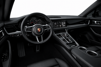 Porsche Panamera GEN 2 971 Interior Piano Black Dashboard Paint Protection Film Kit.