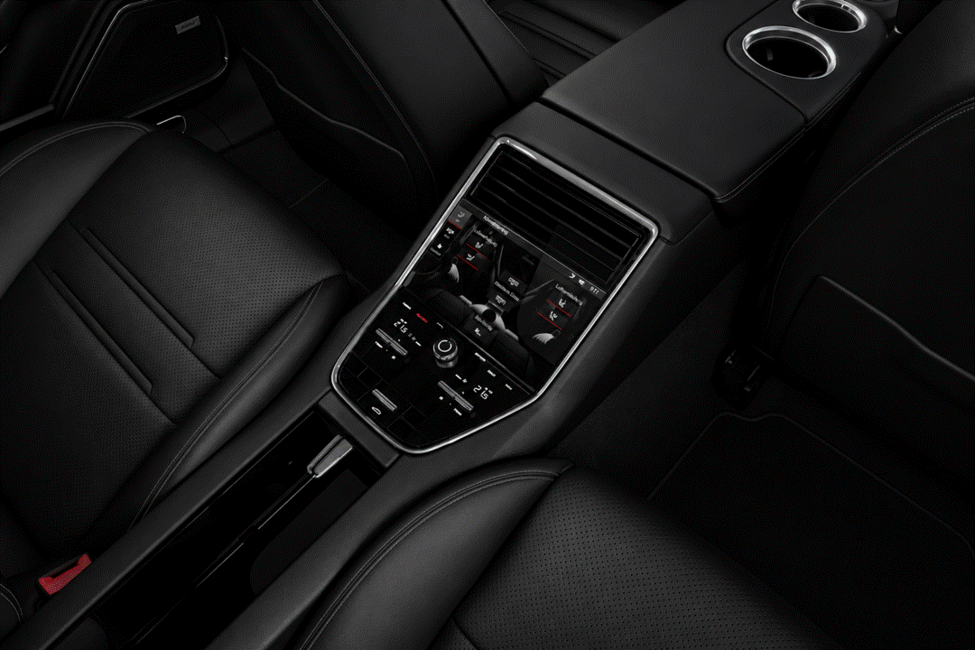 Porsche Panamera GEN 2 971 Interior Piano Black Rear Console Paint Protection Film Kit.