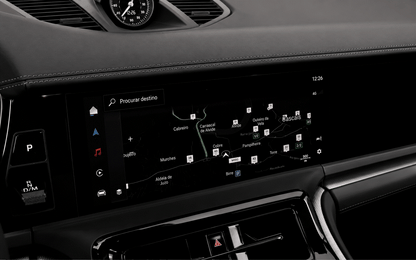 Porsche Panamera GEN 3 976 Navigation Infotainment Screen Protection Film Kit coverage area.