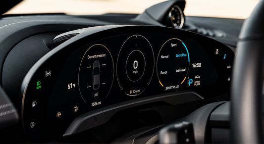 Porsche Taycan Instrument Cluster Screen Protection Film Kit.